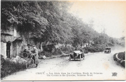 02  CROUY - Abris Dans Les Carrières - Guerre - Automobiles - Animée - Autres & Non Classés