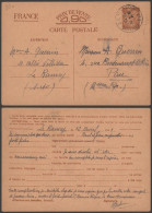 FRANCIA WW2 ENTERO POSTAL INTERZONAL LE RAINCY  A PAU 1941 - Covers & Documents