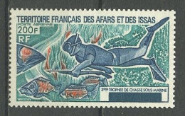 AFARS ISSAS 1974 PA N° 99 ** Neuf MNH  Superbe C 15 € Plongée Chasse Poissons Fishes Sports - Neufs