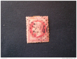 STAMPS FRANCIA 1863 NAPOLEONE LAURE 80 CENT ROSE CARMIN - 1862 Napoleone III