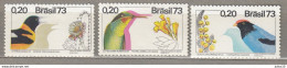 BIRDS Vogel Oiseaux 1973 Brasil Brazil Mi 1368-1370 MNH (**) #Fauna902 - Sonstige & Ohne Zuordnung