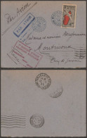 MADAGASCAR 1935 PRIMER VUELO A EUROPA POR CONGO - Airmail