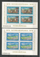 Romania 1979 Intereuropeana Sheet Set Y.T. 3148+A266  ** - Blokken & Velletjes