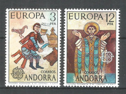 Spanish Andorra 1975 , Mint Stamps MNH (**) Europa Cept - Unused Stamps