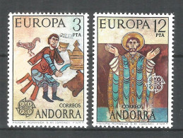 Spanish Andorra 1975 , Mint Stamps MNH (**) Europa Cept - Nuevos