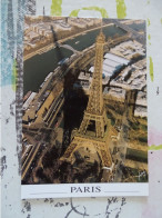 Cpm Paris -vue Aérienne Tour Eiffel - Other Monuments