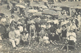 Themes Div-ref WW214 -carte Photo - Sur La Plage Du Treport -1911 - - Le Treport