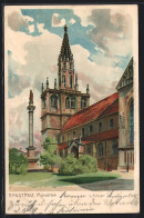 Künstler-Lithographie Zeno Diemer: Konstanz, Münster  - Diemer, Zeno