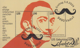 Liechtenstein MiNr. Block 53, 120. Geburtstag Salvador Dalí - Unused Stamps