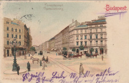HUNG471 --  BUDAPEST  --  THERESIENRING   --  LITHO  --  FELULVIZSGALVA, UBERPRUFT  --  1915 - Hungary