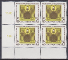 1985 , Mi 1818 **  (2) - 4 Er Block Postfrisch - Weltkongreß Der Int. Vereinigung Für Selbstmordverhütung - Wien - Unused Stamps