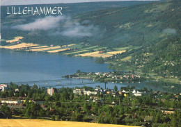 LILLEHAMMER, ARCHITECTURE, BRIDGE, PANORAMA, NORWAY, POSTCARD - Norvegia