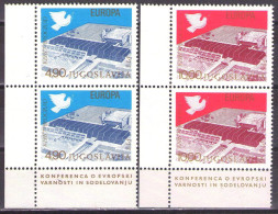 Yugoslavia 1977 - European Security Conference II - Mi 1699-1700 - MNH**VF - Unused Stamps