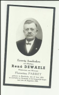 Rêne Dewaele  Geboren Te Bovekeeke 27 Juni 1865 En Overleden Te Oostende 26 Augustustus 1942 - Obituary Notices