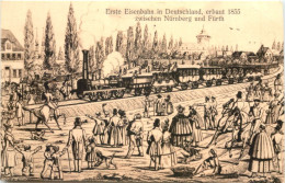 Erste Eisenbahn Zwischen Nürnberg Und Fürth - Treinen