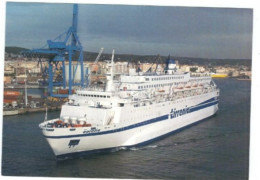 FERRY  TIRRENIA  MV AURELIA  PUBLISHED IN UK BY CHANTRY CLASSICS - Ferries