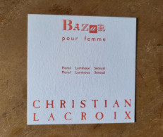 Carte Christian Lacroix Bazar - Modernes (à Partir De 1961)