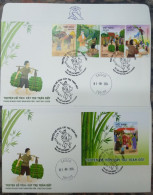 FDC Viet Nam Vietnam With Perf Stamps & Souvenir Sheet 2024 :Vietnamese Fairy Tale,the Hundred-knot Bamboo Tree (Ms1191) - Viêt-Nam