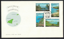 Guernsey Views 4v FDC 1976 SG#141-144 Sc#137-140 - Guernesey