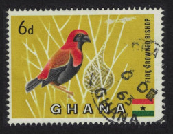 Ghana Red-crowned Bishop Bird 1959 Canc SG#220 MI#55 - Ghana (1957-...)