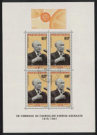 Gabon Konrad Hermann Joseph Adenauer Commemoration MS 1968 Canc SG#MS314 - Gabon