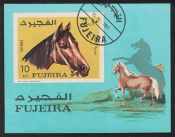 Fujeira Horses MS Imperf 1972 CTO - Fudschaira