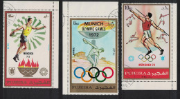 Fujeira Munich Olympic Games 3v 1971 CTO MI#882 - Fujeira