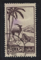 Fr. Morocco Scimitar Oryxes Wild Animals 25Fr 1945 Canc SG#307 MI#231 Sc#219 - Usados
