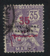 Fr. Morocco 35c Overprint 'PROTECTORAT FRANCAIS' 1902 Canc SG#50 MI#11 Sc#48 - Used Stamps