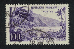 France Guadeloupe Tourism 100f 1957 Canc SG#1356b - Used Stamps