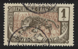 French Colonies Congo Leopard 1900 Canc SG#36c - Other