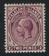 Falkland Is. George VI Two Pence Wmk Crown CA 1912 MH SG#62 - Falkland