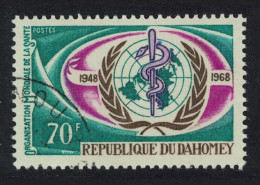 Dahomey Medicine Health WHO 70f KEY VALUE 1968 CTO SG#324 MI#343 Sc#251 - Bénin – Dahomey (1960-...)