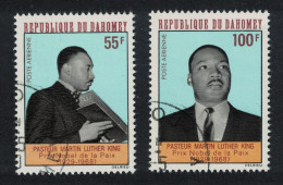 Dahomey Martin Luther King Commemoration 2v 1968 CTO SG#329-330 MI#347-348 Sc#C72-C73 - Benin – Dahomey (1960-...)