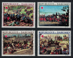 Dahomey Red Cross Paintings 4v Def 1968 SG#335-338 MI#352-355 - Benin - Dahomey (1960-...)