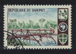 Dahomey Scouting Constructing Bridge 50c KEY VALUE 1966 CTO SG#262 MI#289 Sc#225 - Bénin – Dahomey (1960-...)