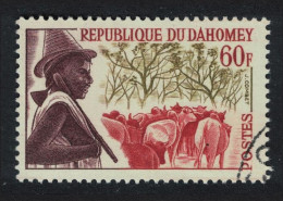 Dahomey Cattle Peuhl Herd Boy 60f 1963 CTO SG#181 MI#209 Sc#169 - Benin – Dahomey (1960-...)