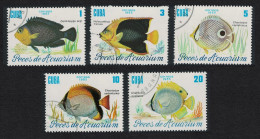 Caribic Fish 5v 1985 CTO SG#3121-3125 - Usati