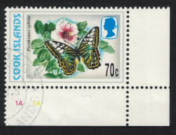 Cook Is. Butterfly 'Parthenos Sylvia' 75c 1998 Canc SG#1409 - Cookeilanden