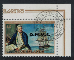 Cook Is. Captain Cook Overprint 'O.H.M.S.' Corner 1978 Canc SG#O29 - Cook