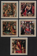 Cook Is. Christmas Paintings 5 MSs 1977 CTO SG#MS582 - Cookeilanden
