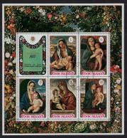 Cook Is. Christmas Paintings MS 1971 Canc SG#MS370 MI#287-291 Sc#310-314 - Cookeilanden