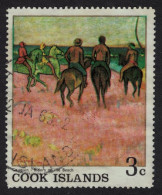 Cook Is. 'Riders On The Beach' Painting By Gauguin 1967 Canc SG#250 - Cookinseln