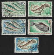 Congo Tropical Fish 5v 1961 Canc SG#13-17 - Usati