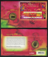 Christmas Is. Chinese New Year 'Year Of The Pig' Numismatic FDC 2007 SG#MS614 - Christmaseiland