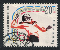 China Volleyball Olympic Games Los Angeles 20f T2 Def 1984 SG#3326 MI#1949 Sc#1927 - Usati