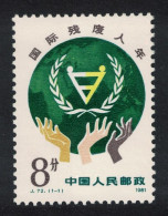 China International Year Of Disabled Persons 1981 MH SG#3145 - Neufs