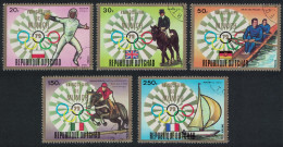 Chad Rowing Gold Medal Winners Munich Olympic Games 5v 1972 CTO MI#641-645 - Tchad (1960-...)