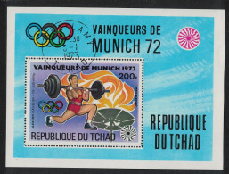 Chad Weightlifting Olympic Gold Winner MS 1972 CTO MI#Block 55A - Ciad (1960-...)