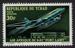 Chad Air Afrique DC-8 Fort Lamy 1970 CTO SG#309 - Tschad (1960-...)